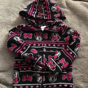 Disney Minnie print fleece size 24 months